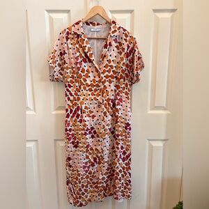 Mango Multicolor Polka Dot Midi Dress